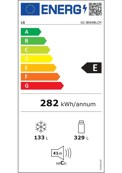 GC-B569BLCM.APZPLTK E Enerji Sınıfı 462L No-Frost Buzdolabı