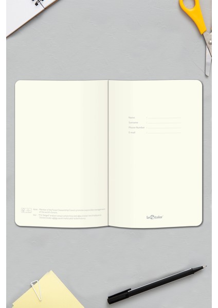 Le Color Rec Note Klasik 13X21 Defter Lacivert