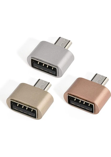 Erkek Micro USB To Dişi USB Data Çevirici Otg Adaptör BW2602