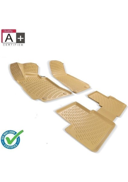 Cıtroen C5 01-07 Araca Özel 3D Havuzlu Paspas Takımı Bej Renk