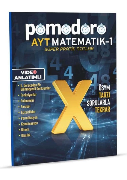 Pomodoro AYT Matematik-1 Konu Soru Süper Pratik Notlar