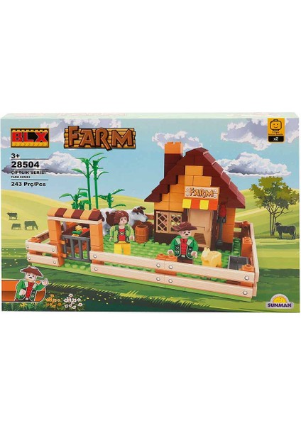 Parstek 28504 Sun Blx-Çiftlik Set Çiftlik Evi 243 Parça