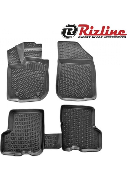 Renault Clıo3 2006-2012 Araca Özel 3D Havuzlu Paspas Takımı Siyah