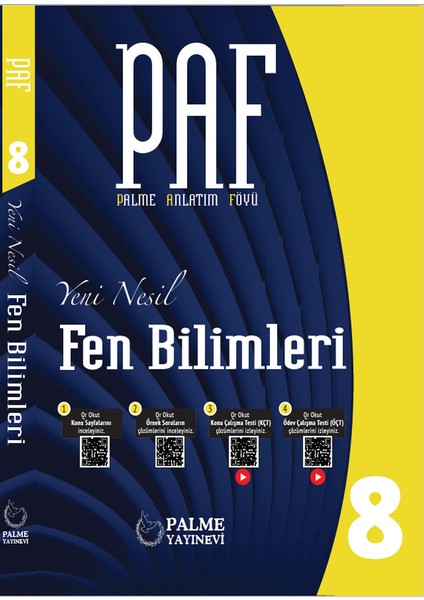 8. Sınıf Fen Bilimleri Paf Konu Anlatım Föyleri (Ciltli)