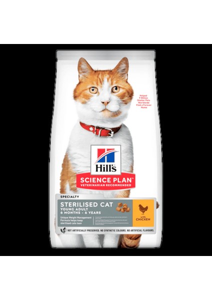 Science Plan Tavuklu Kısırlaştırılmış Yetişkin Kedi Maması 1.5 kg