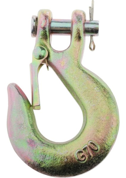 2 Parça 1/4 "clıvıs Wınch Hook Ağır Hizmetli Kayma Hook Çinko Kaplama Alaşım (Yurt Dışından)