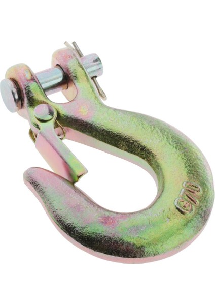 2 Parça 1/4 "clıvıs Wınch Hook Ağır Hizmetli Kayma Hook Çinko Kaplama Alaşım (Yurt Dışından)