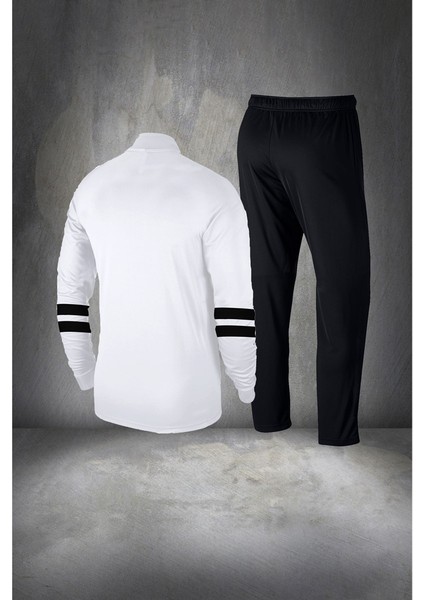 Büyük Beden Erkek Beyaz Supra Penye Kumaş Şık Eşofman Takımı (4xl- 10XL) fırsatları