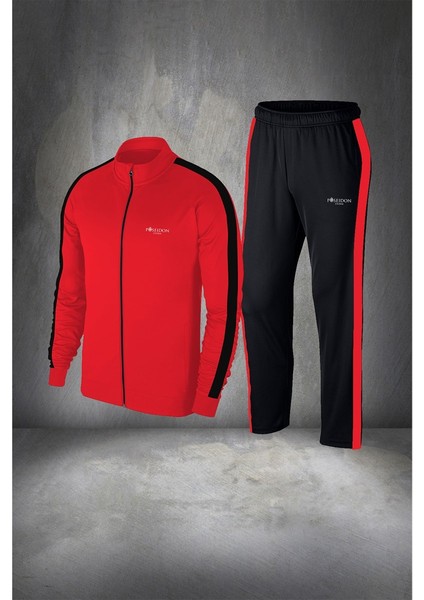 Büyük Beden Erkek Kırmızı Supra Penye Nefes Alabilir Kumaş Alt Rahat Eşofman Yürüyüş (4xl- 10XL)