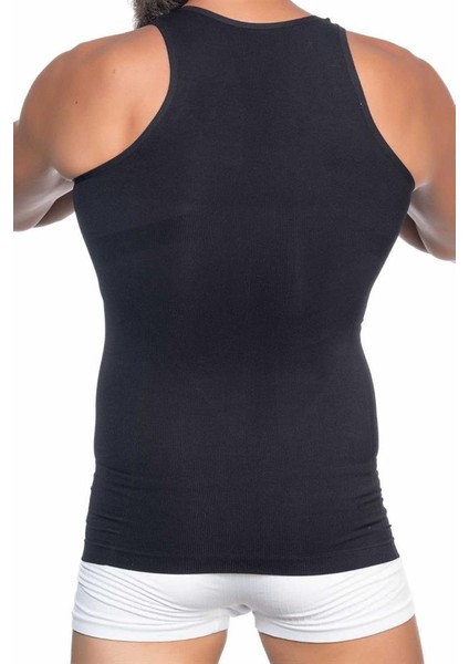 E1002 Seamless U Yaka Erkek Korse Atlet Siyah fiyatları