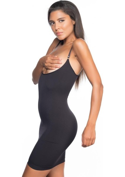5060 Seamless Göğsü Açık Elbise Korse Siyah fiyatları