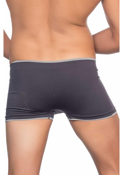 2101 Seamless Soft Erkek Boxer Antrasit