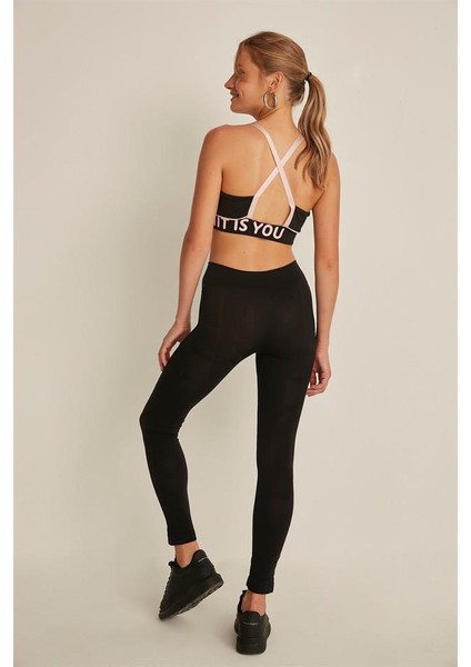 3800 Seamless Soft Tayt Siyah