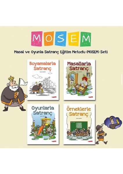 Masal ve Oyunla Satranç Eğitim Metodu Seti 4 Kitap