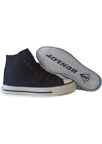 Kadın Yazlık Keten Bilekli Sneaker Günlük Spor Ayakkabı 1982 Siyah V1