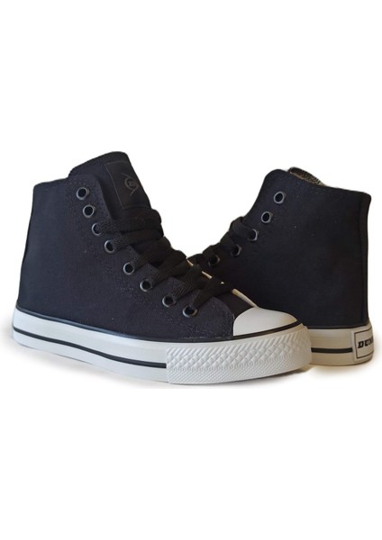 Kadın Yazlık Keten Bilekli Sneaker Günlük Spor Ayakkabı 1982 Siyah V1