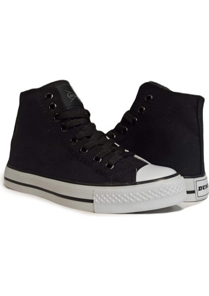 Kadın Yazlık Keten Bilekli Sneaker Günlük Spor Ayakkabı 1982 Siyah V1