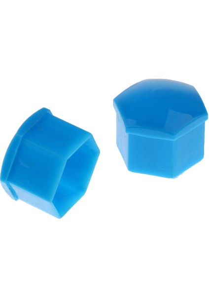20 Adet Araba Araç Jant Lastik Hub Vida Cıvata Somun 19MM Dia Cap Kapakları ~ Mavi (Yurt Dışından)