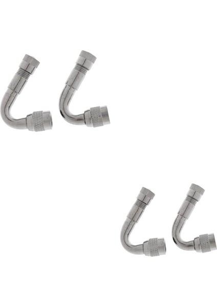 4x Lastik Vana Uzatma 45 Derece Adaptörü Araba Kamyon Lastik Tekerlek Stem Genişletici (Yurt Dışından)