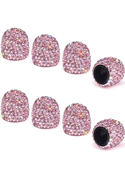 8xdiamond Evrensel Araba Lastik Hava Sızdırmazlık Antirust Valf Pembe (Yurt Dışından)