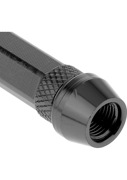 4'lü Araba Oto Spike Şekilli Lastik Anti Toz Tekerlek Kök Vana Caps 60MM Siyah (Yurt Dışından)
