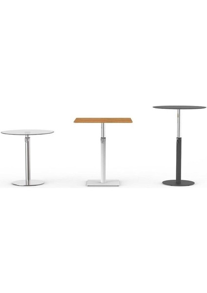 Tablalı Sehpa Ayağı 13.520 - Yükseklik Ayarlı Pistonlu Metalik Gri