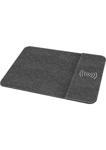 Çok Fonksiyonlu 10W Qi Kablosuz Şarj Mouse Pad - Siyah (Yurt Dışından)