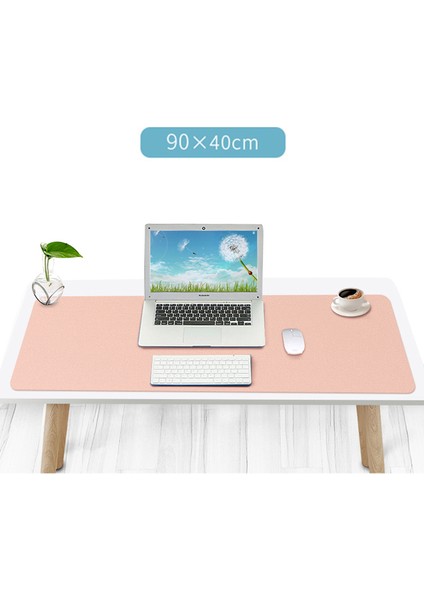 ZD02 Çift Taraflı Klavye Mouse Pad 90 x 40 cm Pembe Gümüş (Yurt Dışından)