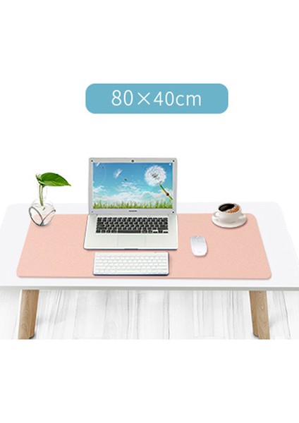 ZD02 Bilgisayar Masası Mat Çift Taraflı Klavye Fare Pad 80 x 40 cm Sarı Gri (Yurt Dışından)