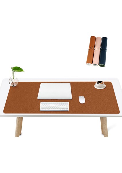 ZD02 Bilgisayar Masası Mat Çift Taraflı Klavye Fare Pad 80 x 40 cm Sarı Gri (Yurt Dışından)