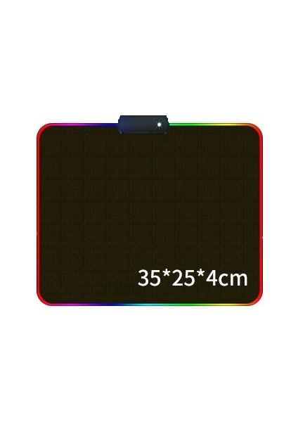 Pc Oyunları Için Büyük Rgb Mouse Pad - Siyah 35 x 25 x 4cm (Yurt Dışından)