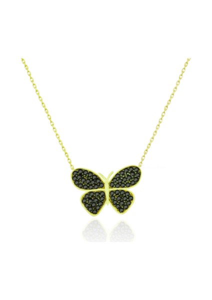 Kelebek 925 Ayar Gümüş Kolye