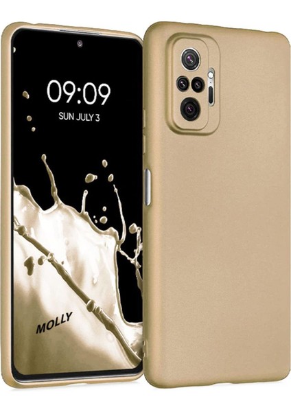 Xiaomi Redmi Note 10 Pro Premium Matte Silikon Kılıf - Gold