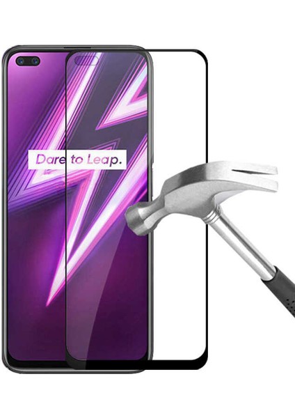 Realme 6 Pro Htstore Zore Kenarları Kırılmaya Dayanıklı Cam Ekran Koruyucu