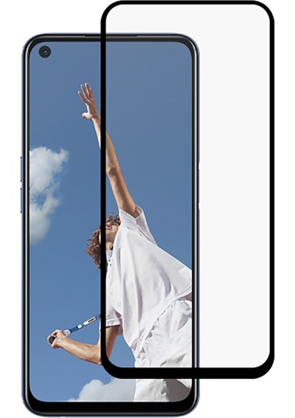 Oppo A52 Htstore Zore Kenarları Kırılmaya Dayanıklı Cam Ekran Koruyucu