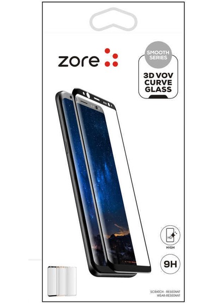 Samsung Galaxy S9 Plus Htstore Zore 3D Vov Curve Cam Ekran Koruyucu