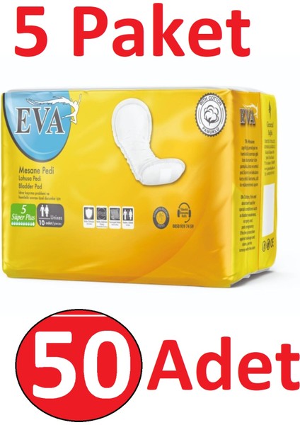 Large Yoğun Ekstra Büyük Mesane Pedi 50 Adet