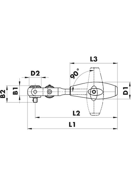 1/4 Inch Oynar Başlı Cırcır 145MM modelleri