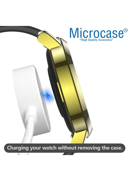 Huawei Watch Gt2 42 mm Ekran Korumalı Sert Rubber Kılıf - Gümüş modelleri