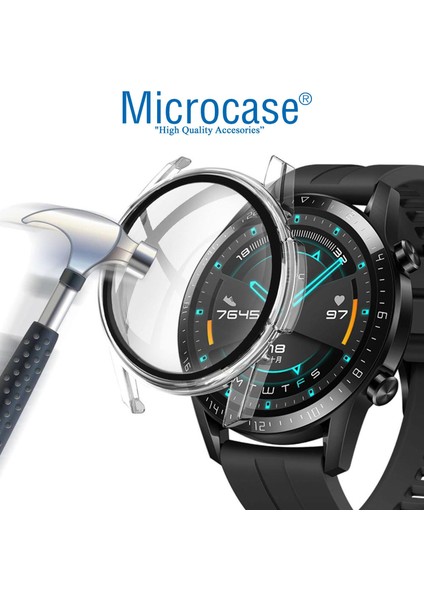 Huawei Watch Gt2 42 mm Ekran Korumalı Sert Rubber Kılıf - Gümüş indirimleri
