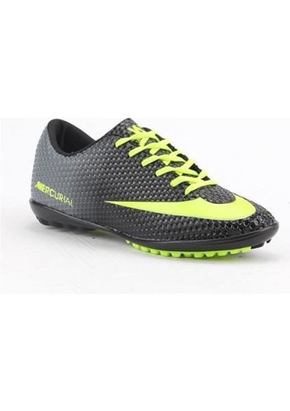 Siyah Halısaha Çim Erkek Futbol Spor Ayakkabı