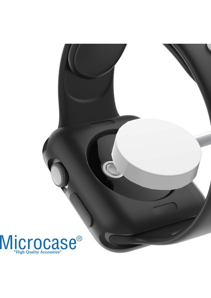 Apple Watch 7 41 mm Önü Açık Mat Silikon Kılıf - Siyah fiyatları
