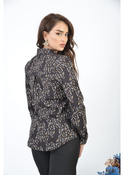 line KADINBLUZDİJİTALBASKI4198 Siyahmevsimlik Ürün fırsatları