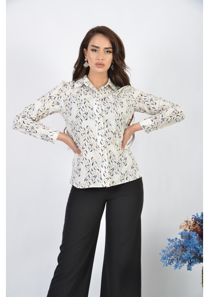 line Sorallinelinekadınbluzdijitalbaskılı Mevsimlik Ürün modelleri