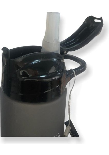 Unbeaten Tritan Pipetli Matara Suluk 600 ml Siyah fiyatları