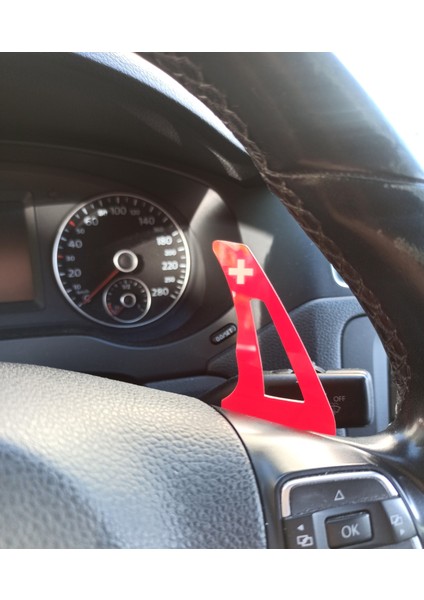 Universal F1 Kulakçık Paddle Shift Kırmızı Ultra Parlak