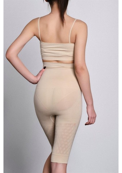 Dikişsiz Uzun Paça Çift Kat Bokser Korse 2015 Ten modelleri