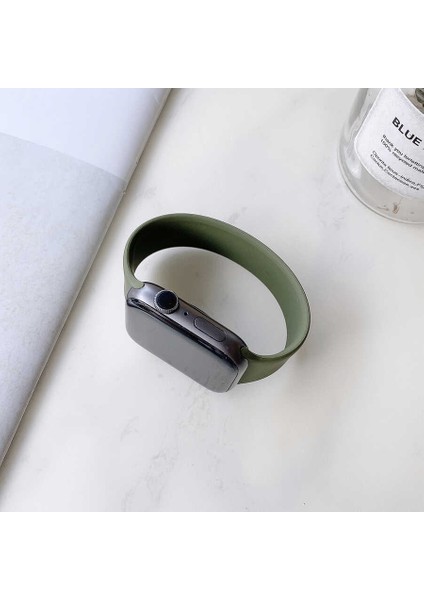 Apple Watch 38MM Krd-31 Solo Loop Medium Kordon-Yeşil