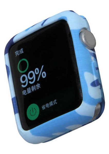 Apple Watch 42MM Htstore Zore Soldier Tpu-Mavi