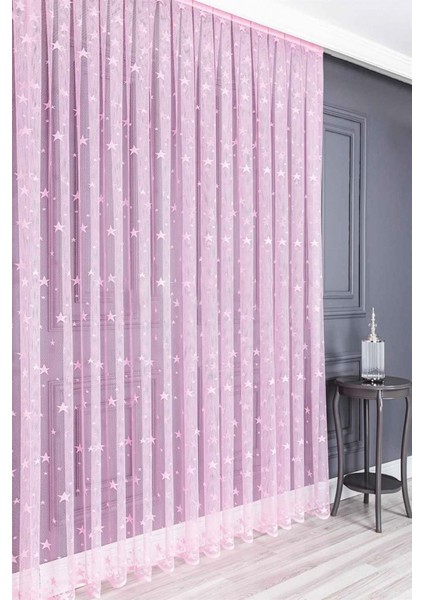 Kullanıma Hazır Ekstraforlu Pilesiz Tül Perde Tek Kanat - Ekru 260 x 270 cm